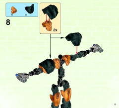 LEGO 44014 instructions page 11 – build guide