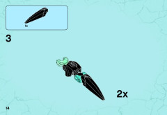 LEGO 44016 instructions page 14 – build guide