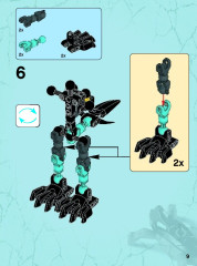LEGO 44020 instructions page 9 – build guide