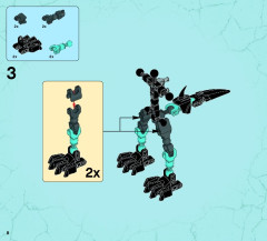 LEGO 44021 instructions page 8 – build guide