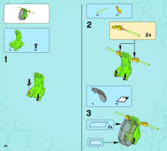 LEGO 44022 instructions page 34 – build guide