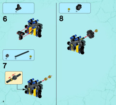 LEGO 44022 instructions page 8 – build guide