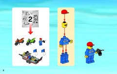 LEGO 4433 instructions page 2 – build guide