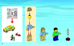 LEGO 4435 instructions page 4 – build guide