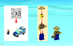 LEGO 4440 instructions page 2 – build guide