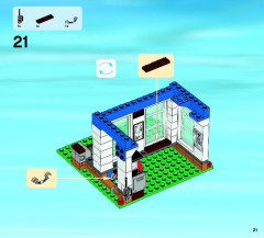 LEGO 4440 instructions page 21 – build guide