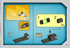LEGO 4489 instructions page 19 – build guide