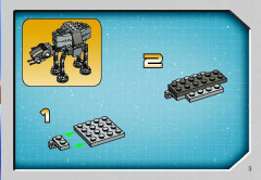 LEGO 4489 instructions page 3 – build guide