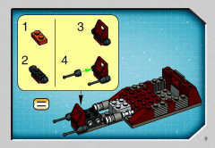 LEGO 4491 instructions page 9 – build guide