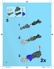 LEGO 4527 instructions page 8 – build guide
