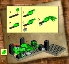 LEGO 4706 instructions page 8 – build guide