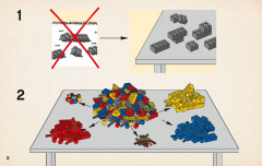 LEGO 4737 instructions page 2 – build guide