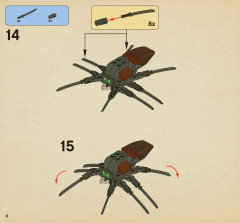 LEGO 4738 instructions page 8 – build guide