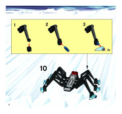 LEGO 4745 instructions page 8 – build guide