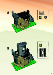 LEGO 4779 instructions page 9 – build guide