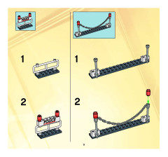 LEGO 4858 instructions page 9 – build guide