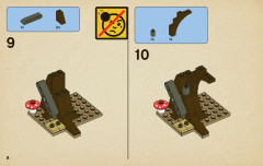 LEGO 4865 instructions page 8 – build guide