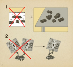 LEGO 4866 instructions page 2 – build guide