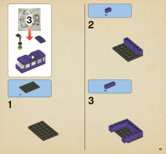 LEGO 4866 instructions page 45 – build guide