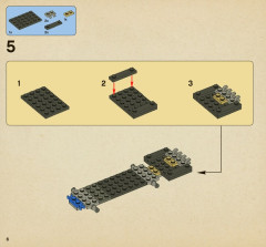 LEGO 4866 instructions page 6 – build guide