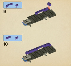 LEGO 4866 instructions page 9 – build guide