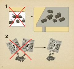 LEGO 4867 instructions page 2 – build guide