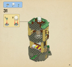 LEGO 4867 instructions page 43 – build guide