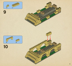 LEGO 4867 instructions page 9 – build guide