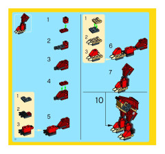 LEGO 4892 instructions page 10 – build guide