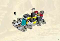 LEGO 4950 instructions page 9 – build guide
