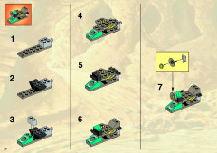 LEGO 4980 instructions page 28 – build guide