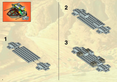 LEGO 4980 instructions page 4 – build guide