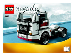 LEGO 4993 instructions page 1 – build guide