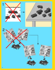 LEGO 5767 instructions page 2 – build guide