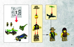 LEGO 5884 instructions page 3 – build guide