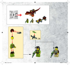 LEGO 5886 instructions page 3 – build guide