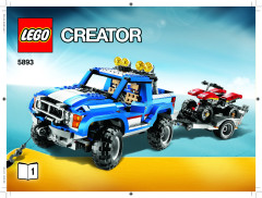 LEGO 5893 instructions page 1 – build guide