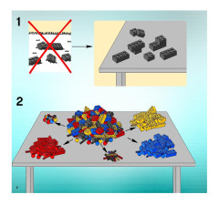 LEGO 5971 instructions page 2 – build guide