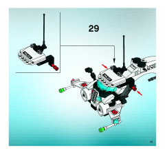 LEGO 5971 instructions page 43 – build guide