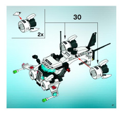 LEGO 5971 instructions page 47 – build guide