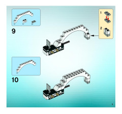 LEGO 5971 instructions page 9 – build guide