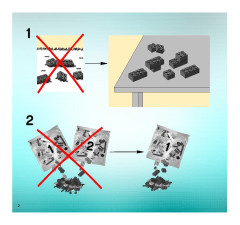 LEGO 5973 instructions page 2 – build guide