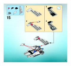 LEGO 5980 instructions page 9 – build guide