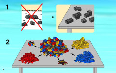 LEGO 60001 instructions page 2 – build guide