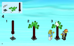 LEGO 60001 instructions page 4 – build guide