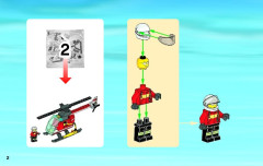 LEGO 60004 instructions page 2 – build guide