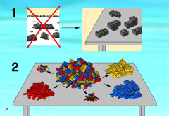 LEGO 60006 instructions page 2 – build guide