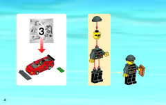 LEGO 60007 instructions page 2 – build guide