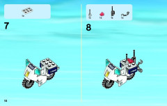 LEGO 60007 instructions page 10 – build guide