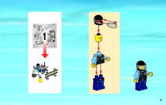 LEGO 60007 instructions page 3 – build guide